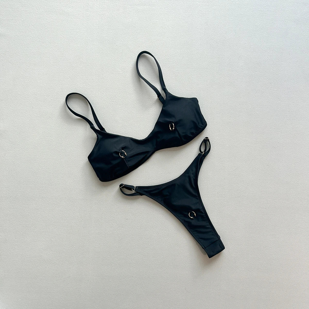 2 Piece Push Up Swimsuit Swimwear Bikini Set Black Biquini Bathing Suit Thong Swimming Suits Beachwear The Clothing Company Sydney