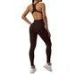 Women's Sleeveless Seamless Yoga Jumpsuits Workout Ribbed Playsuit Outfit Fitness Sportswear Activewear The Clothing Company Sydney