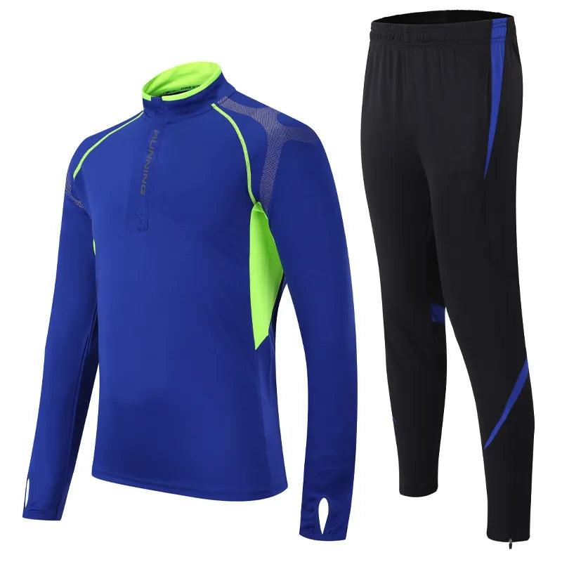 Training Suits Men Stripe Printed Sweatshirt Sports Set Gym Quick Dry Running Jackets Sportswear Bodybuilding Tracksuit The Clothing Company Sydney