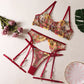 3 Piece Lingerie Sensual Lace Underwear Transparent Embroidery Garters Fancy Beautiful Bra Panties Intimate Set The Clothing Company Sydney