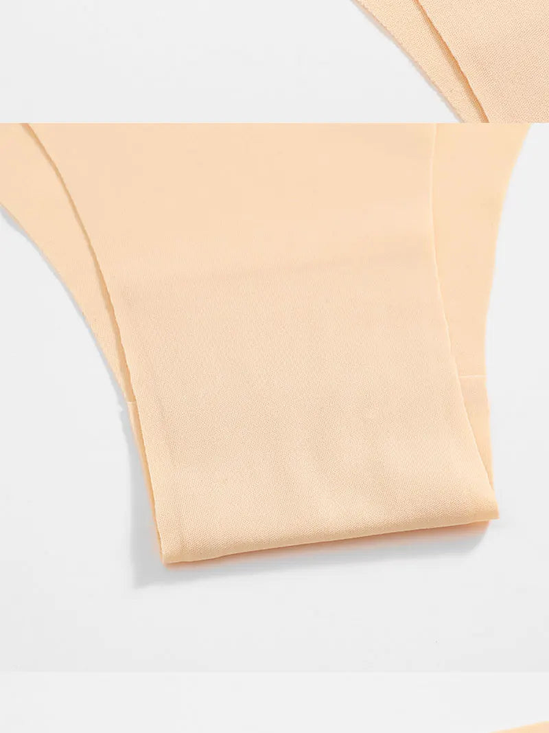 6 Pack Ice Silk Seamless Underwear Low Waisted Pants Breathable High Elasticity Lingerie Intimates Panties Briefs