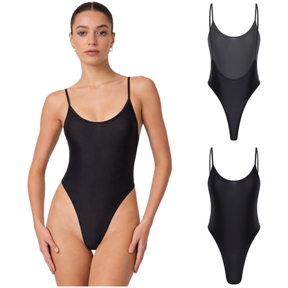 Women's One-piece Swimsuit Micro Bikini Bathing Suit Beachwear Sleeveless Bodysuit Swimwear