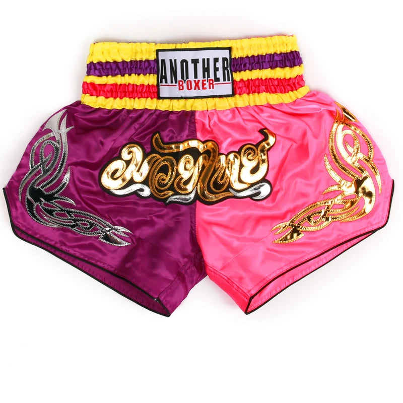 Men's Boxing Shorts Kickboxing Muay Thai Women Kids Martial Arts Training Team Clothes Gym Grappling BJJ Cage Fight Pants