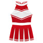 2 Piece Cheerleader Costume Women Adult Cheerleading Uniform Dancing Outfit Sleeveless Crop Top with Mini Pleated Skirt The Clothing Company Sydney