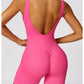 Yoga Set One-Piece Seamless Hollowed Out Women's Jumpsuits Gym Push Up Workout Fitness Bodysuit