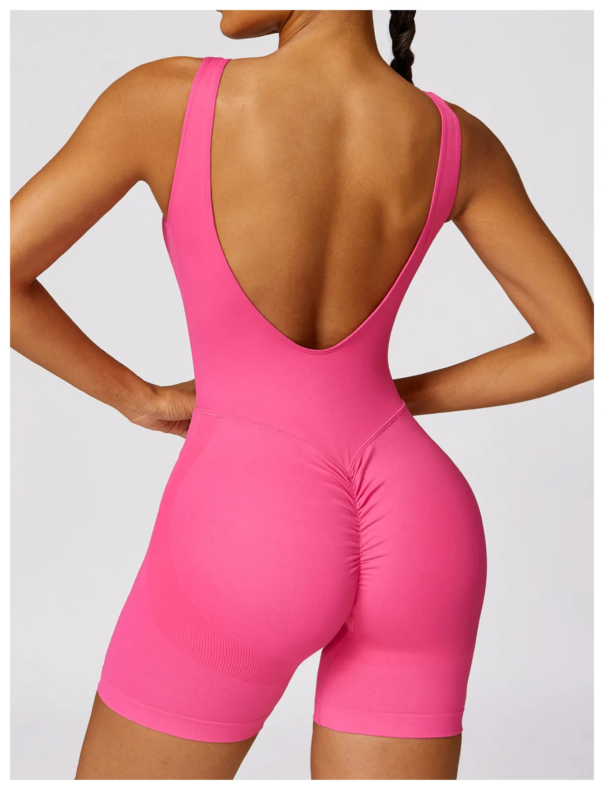 Yoga Set One-Piece Seamless Hollowed Out Women's Jumpsuits Gym Push Up Workout Fitness Bodysuit