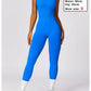 Seamless Gym Sport Jumpsuit Women Sportswear Hollow Backless Scrunch Fitness Overalls Push Up One Pieces Outfit Yoga Wear The Clothing Company Sydney