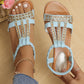 Women's Wedge Sandals Summer Shoes Shiny Rhinestones Elastic Platform Peep Toe Outdoor Sandals