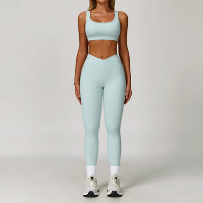 2 Piece Women's Sportswear Yoga Gym Clothes Workout Outfits Yoga Suits Tracksuits Fitness Set Sports Bra Running Gym Leggings The Clothing Company Sydney