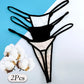 2 Pack Cotton Seamless Thong Open Hip T-back Underwear Elastic Panties Ladies Breathable G-String Briefs The Clothing Company Sydney