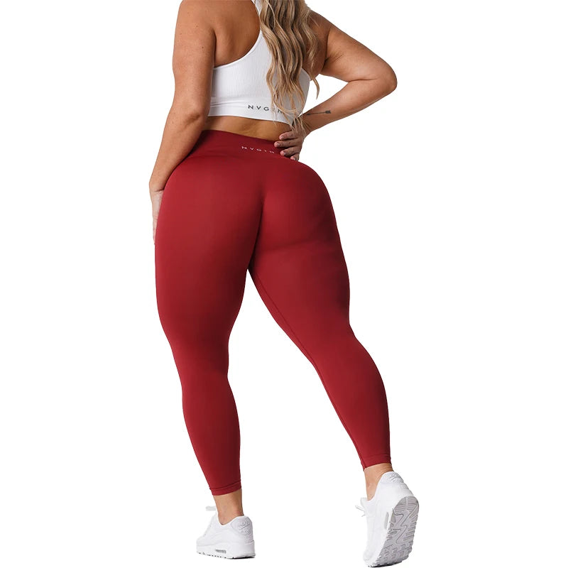 Seamless Womens Soft Workout Tights Fitness Outfits Yoga Pants High Waisted Gym Wear Spandex Leggings The Clothing Company Sydney