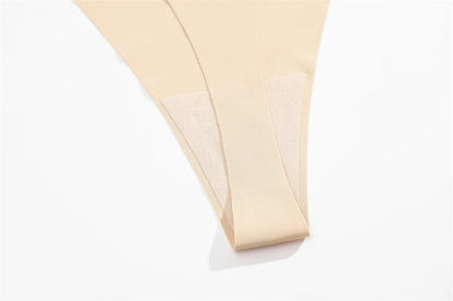 4 pack Seamless Ultra-thin Underwear Womens Thin Belt Panties Female High Stretch Thongs Breathable G-String Lingerie