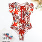 One-piece Swimsuit Zipper Swimsuit Bikini Women's Thickened Printed Swimming Beach Wear The Clothing Company Sydney