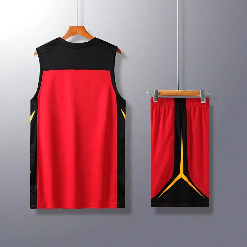 2 Piece Sportswear Basketball Jersey Shorts Set Blank custom Men Women Kids Basketball Uniforms