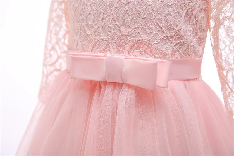 Baby Girl Teenage Princess Dress Party Ball Gown Wedding Lace Dresses Kids Christmas Bridesmaid Costume Birthday Party Dress