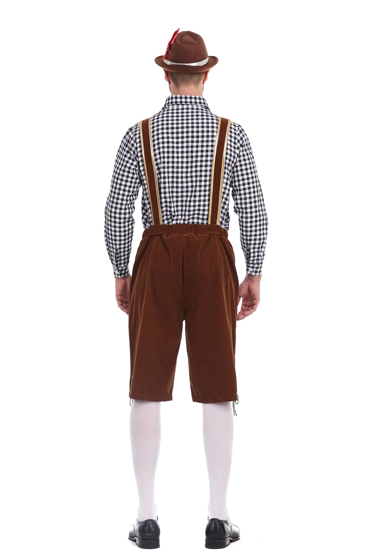 Men's Three Piece Oktoberfest Lederhosen Costume Bavarian German Festivals Suspenders Shirt Hat Male Cosplay Costume The Clothing Company Sydney
