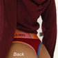 2 Pack Panties Cotton for Women Thong Rainbow Colour Underwear Ladies Elasticity G-string Briefs