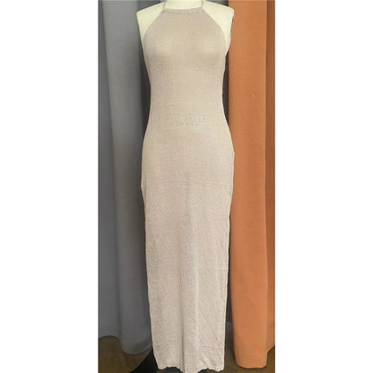 High Slit Crochet Knitted Tunic Beach Cover Up Cover-ups Beach Dress Beachwear The Clothing Company Sydney