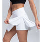 Women's Pleated Tennis Skirt with Pockets Shorts Athletic Skirts Crossover High Waisted Athletic Golf Badminton Skorts Workout Sports Skirts The Clothing Company Sydney