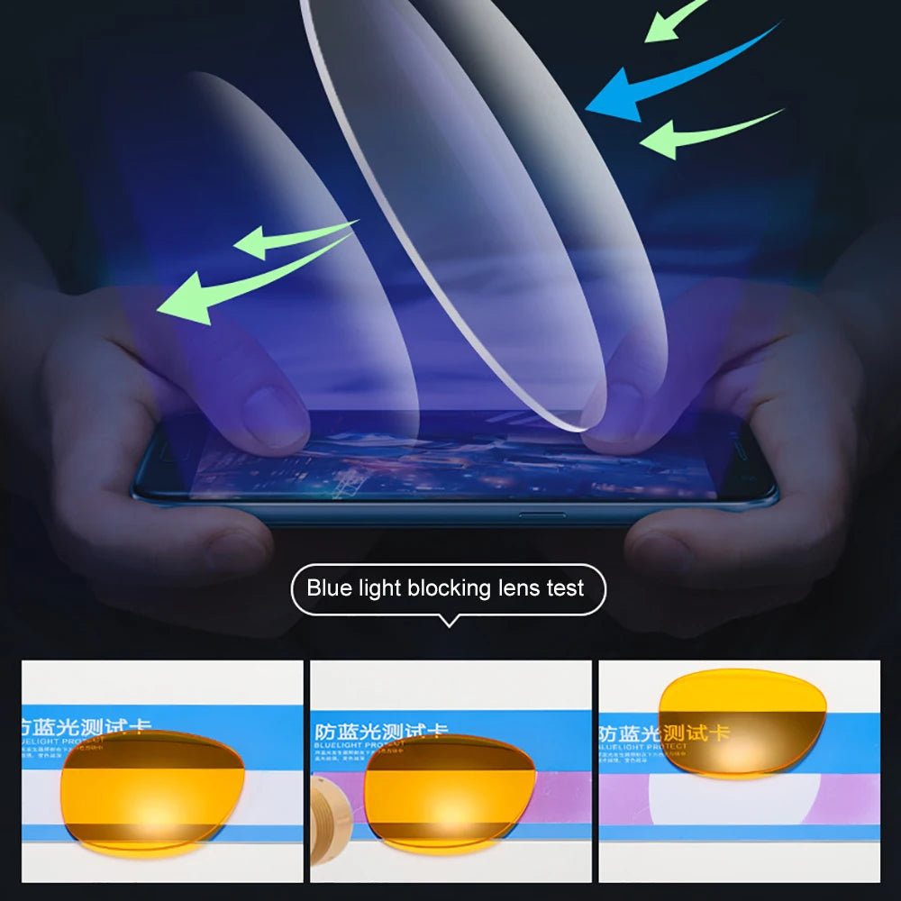 Night Vision Blue Light Blocking Glasses Men Square Computer Eye Protection Eyeglasses Gaming Women Orange Eyewear The Clothing Company Sydney