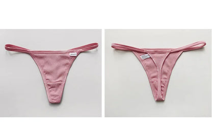 Cotton Women's Panties Thongs Lingerie Briefs Female Underwear Sports G-String T-Back Breathable Underpants