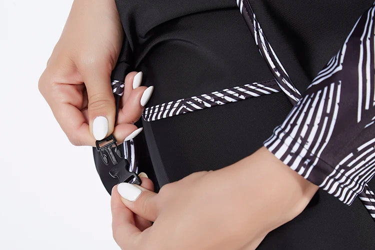 3 Piece Swimwear Women Long Sleeve Swimsuit Long Pants Top Conservative Bathing Suit
