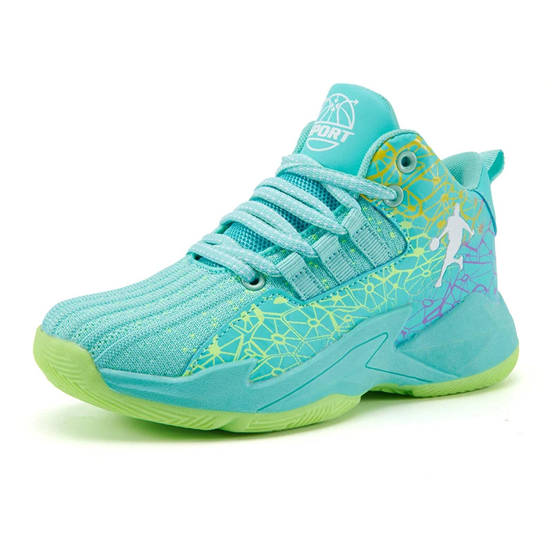 Kids Children‘s Basketball Shoes Non-slip Breathable Basketball Training Sneakers Lace-up Boys Girls Basketball Boots Athletic Shoes The Clothing Company Sydney