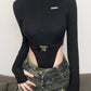 Streetwear Zipper Skinny Black Women Bodysuits Top Buckle Turtleneck Autumn Body Fashion Motorcycle One Piece Bodysuit The Clothing Company Sydney