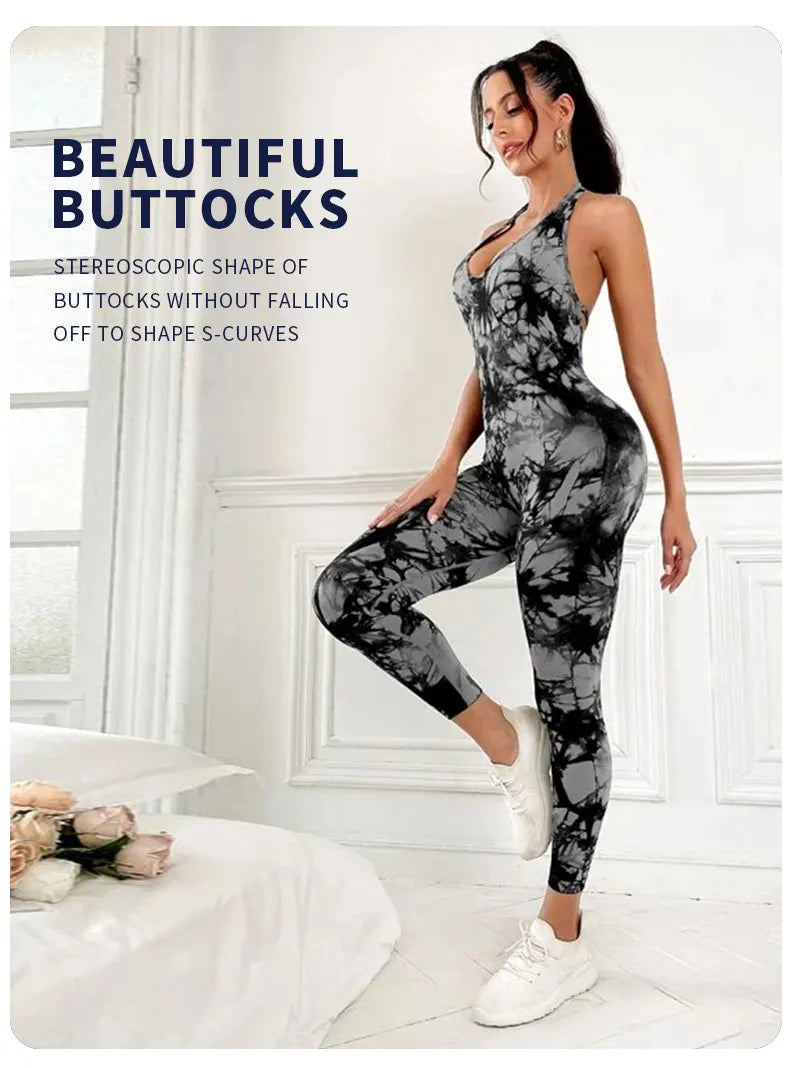 Backless Sling Women Gym Yoga Running Casual Fitness Sporty Playsuit Sleeveless Slim Activewear All In One Jumpsuit Clothing Activewear The Clothing Company Sydney