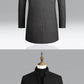 Business Casual Trench Coat Men Style Winter Coat Men's Autumn and Winter Wool Mix Coat Jacket