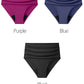 4-Layer Leak Proof Period Swimwear Bikini Bottoms Absorbent Beachwear Panties Plus Size Menstrual Swimsuit