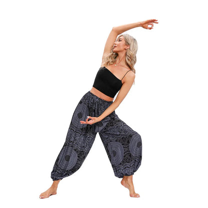 Boho Yoga Pants Women Hippie Harem Printed Dye High Waist Beach Wear The Clothing Company Sydney