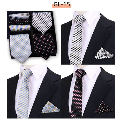Luxury Men's Tie Sets In Gift Box Paisley Striped Necktie Handkerchief For Men Wedding Formal Clothing Accessories Set The Clothing Company Sydney