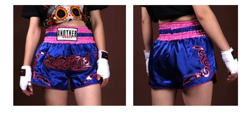 Boxing Shorts Womens Mens Embroidery MMA Shorts Professional Combat Kickboxing Training Trunks Kids Boy Girl Muay Thai Pants The Clothing Company Sydney