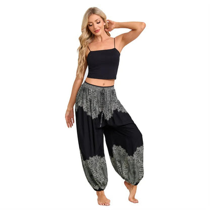 Boho Yoga Pants Women Hippie Harem Printed Dye High Waist Beach Wear The Clothing Company Sydney