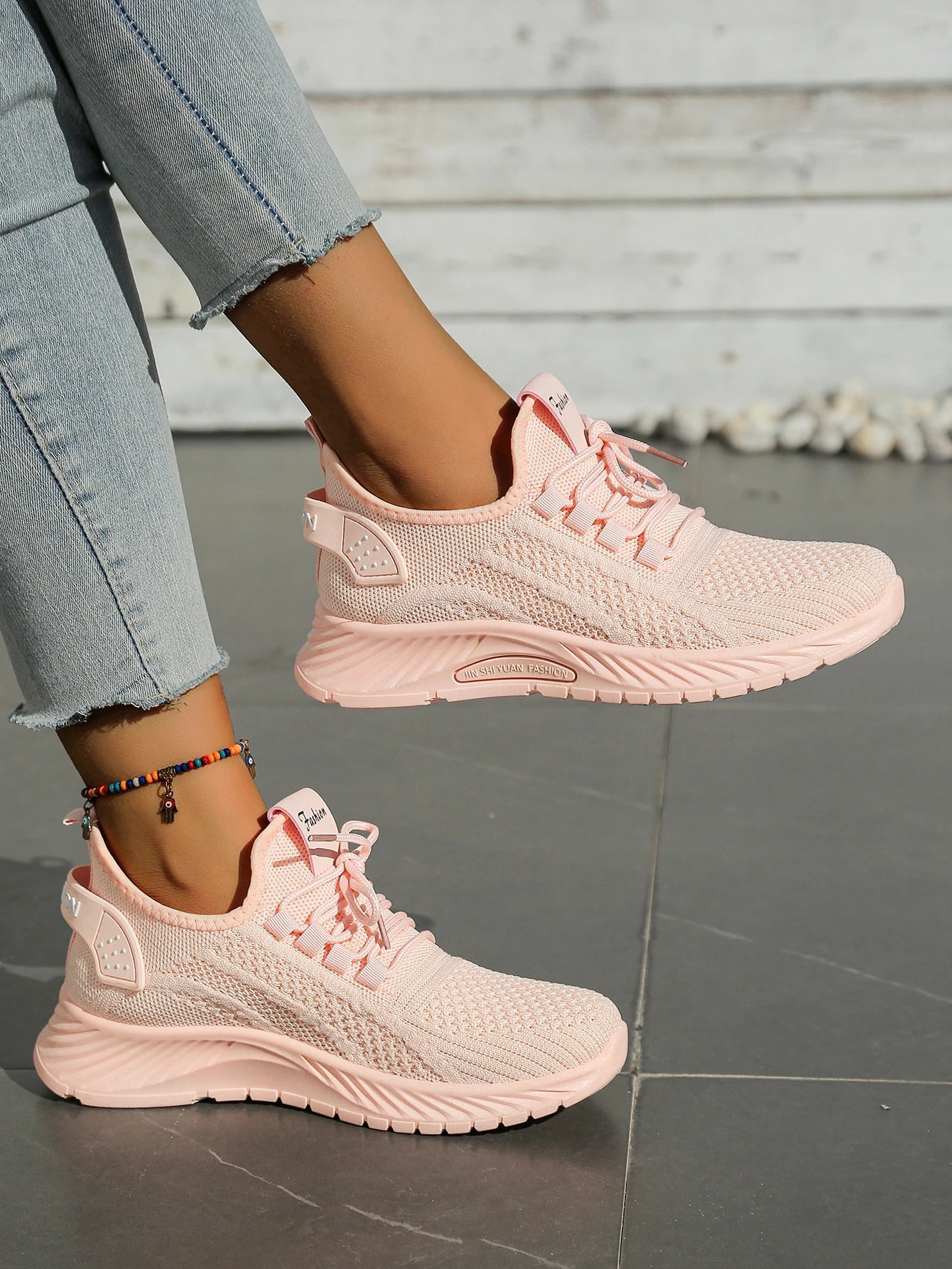 Women's Fall Casual Sneakers – Fly Weave, Lace-Up The Clothing Company Sydney