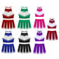 2 Piece Cheerleader Costume Women Adult Cheerleading Uniform Dancing Outfit Sleeveless Crop Top with Mini Pleated Skirt The Clothing Company Sydney