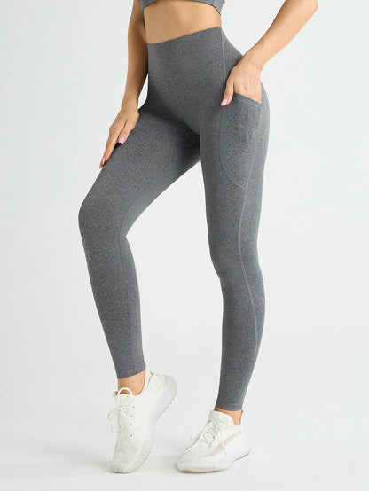 High Waist Women's Leggings Stretch Yoga Pants Tights With Pockets Push Up Fitness Running Sportswear