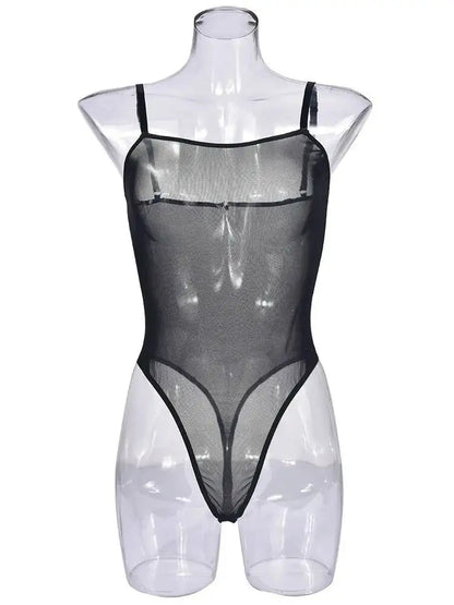 Tight-Fitting Casual Mesh Bodysuits Underwear Transparent Bodysuits The Clothing Company Sydney
