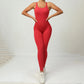 One Piece Backless Bodycon Scrunch Jumpsuit Women Dance Fitness Overalls Push Up Sleeveless Yoga Sport Jump Suit The Clothing Company Sydney