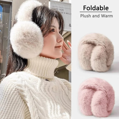Winter Solid Soft Plush Ear Keep Warmer Earmuffs Fashion Outdoor Sports Earflap Protection Ear-Muffs Ear Cover