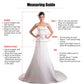 Elegant Women's A Line Beads Off The Shoulder Bridal Gowns Formal Sweep Train Wedding Dress