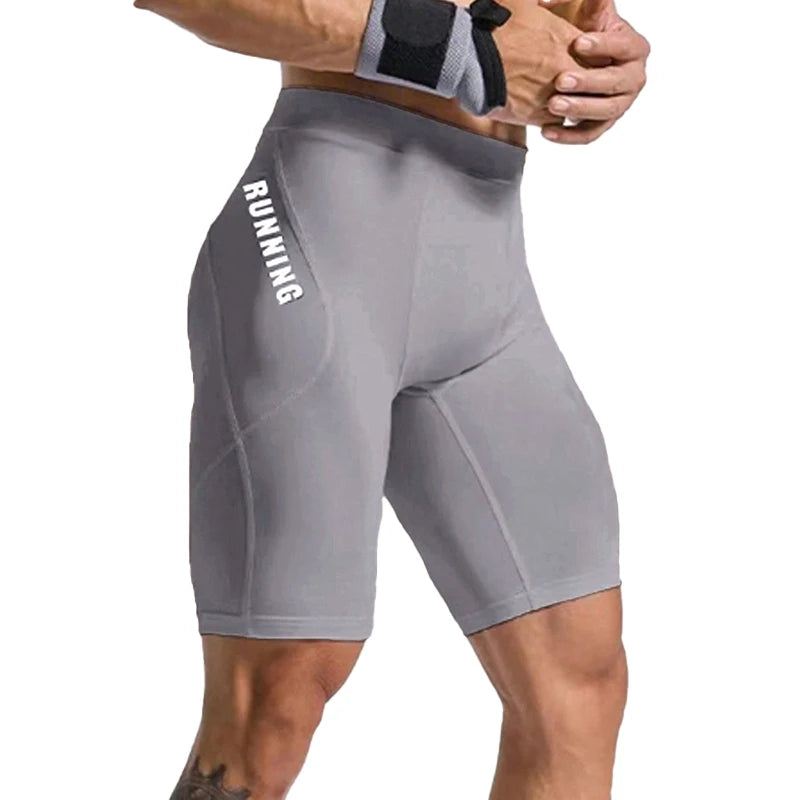 Men's Bodybuilding Shorts Gym Running Leggings Male Joggings Elastic Compressions Sweatpant Football Basketball Tights Shorts