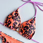 Women's Braided rope Micro Bikinis  Swimsuit Leopard Print Beach Bathing Suit