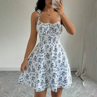 Women's Floral Spaghetti Strap Beach Short Summer Dress The Clothing Company Sydney