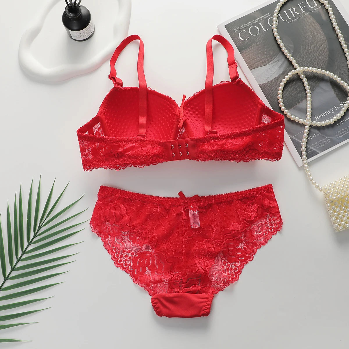 2 piece Multi-color Lingerie Push Up Flower Underwear Set The Clothing Company Sydney