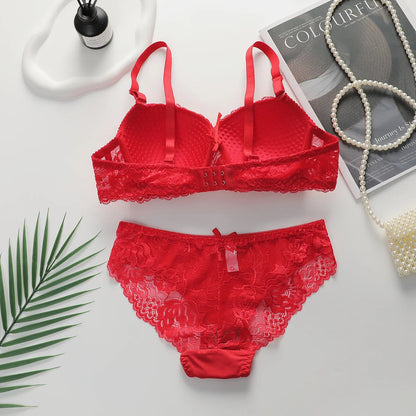 2 piece Multi-color Lingerie Push Up Flower Underwear Set The Clothing Company Sydney