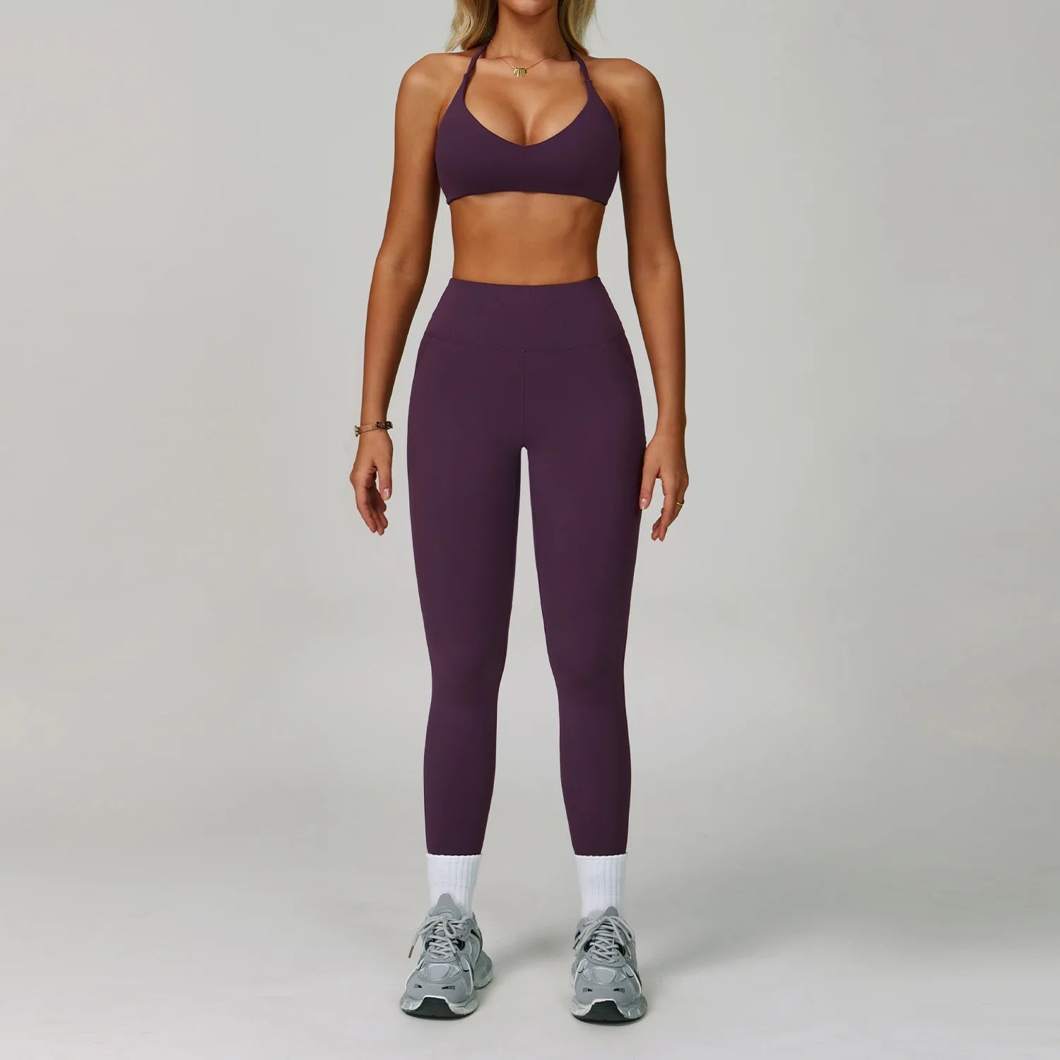 2 Piece Set Women's Tracksuit Fitness Clothes Yoga Sets Sportswear Workout Bra High Waist Leggings Set Gym Clothing Sports Suits The Clothing Company Sydney