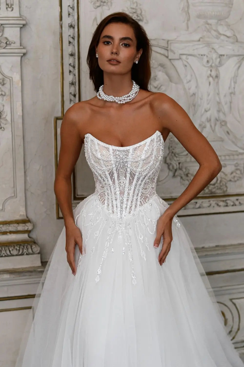 Vintage Scoop Neckline Beaded Lace Bridal Grown A Line Sweep Train Custom Made Wedding Dress The Clothing Company Sydney