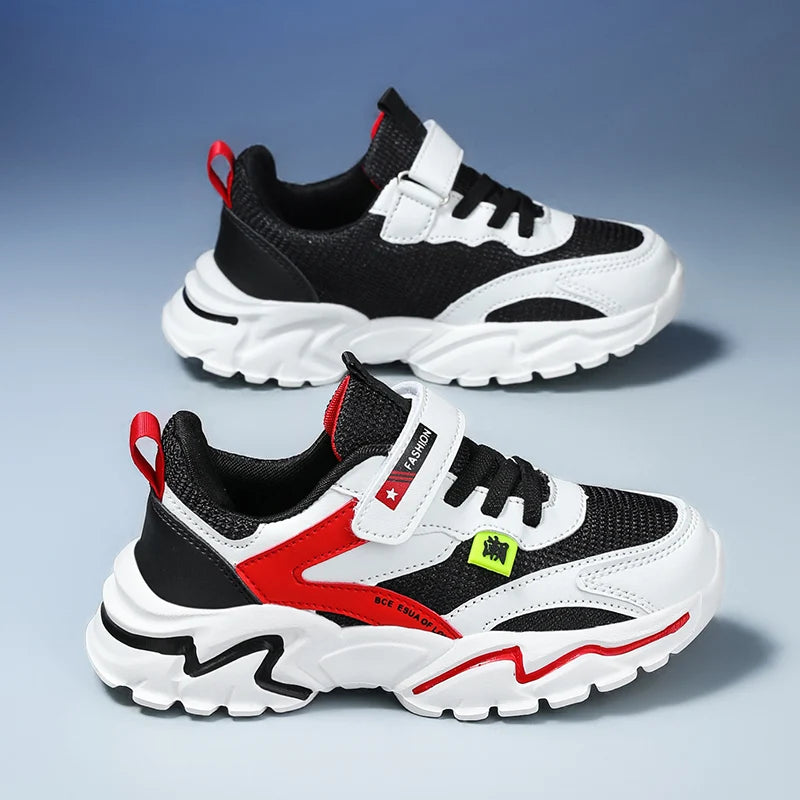 Kids Boy's Girls's Summer Mesh Breathable Sneakers Anti-Skid Outdoor Children Sport Running Shoes